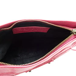 Balenciaga The Pouch Women's 110481 Leather Pink