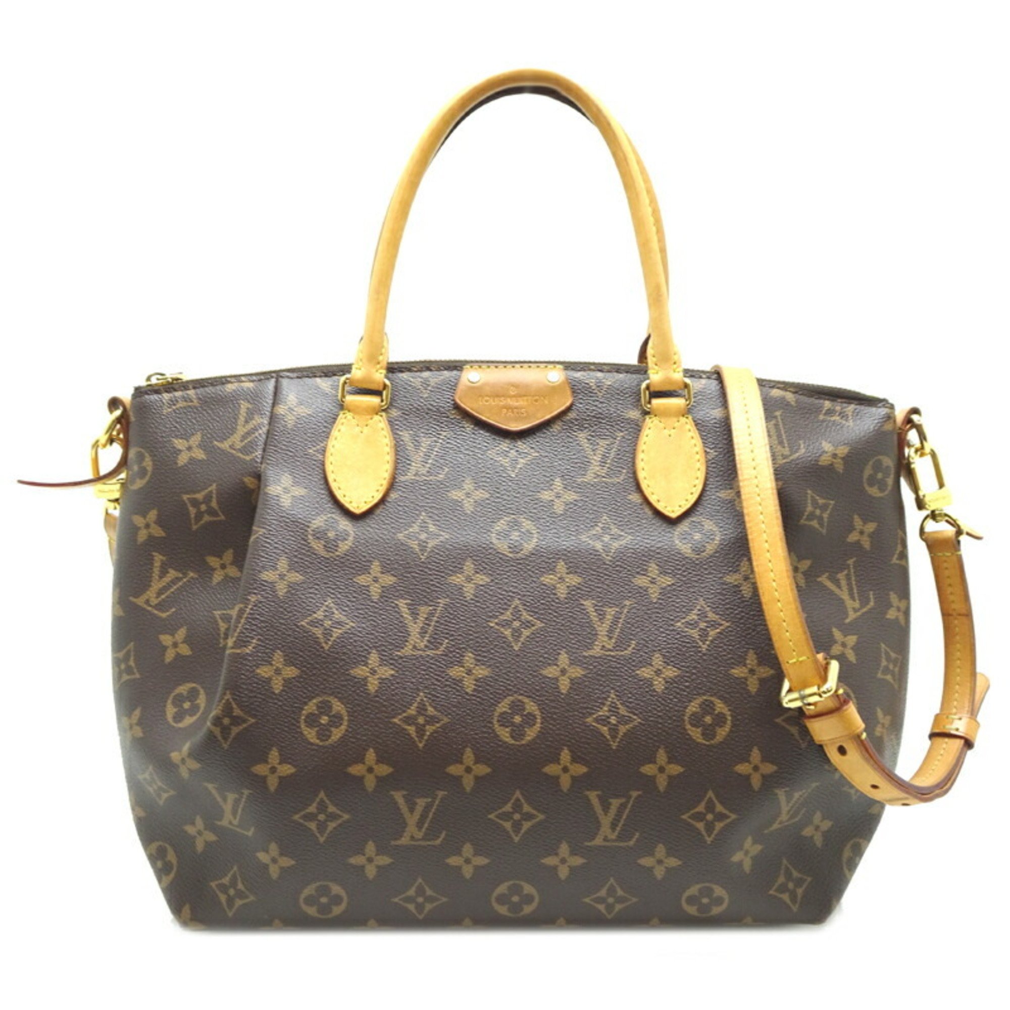 Louis Vuitton Turen MM Women's Handbag M48814 Monogram Brown