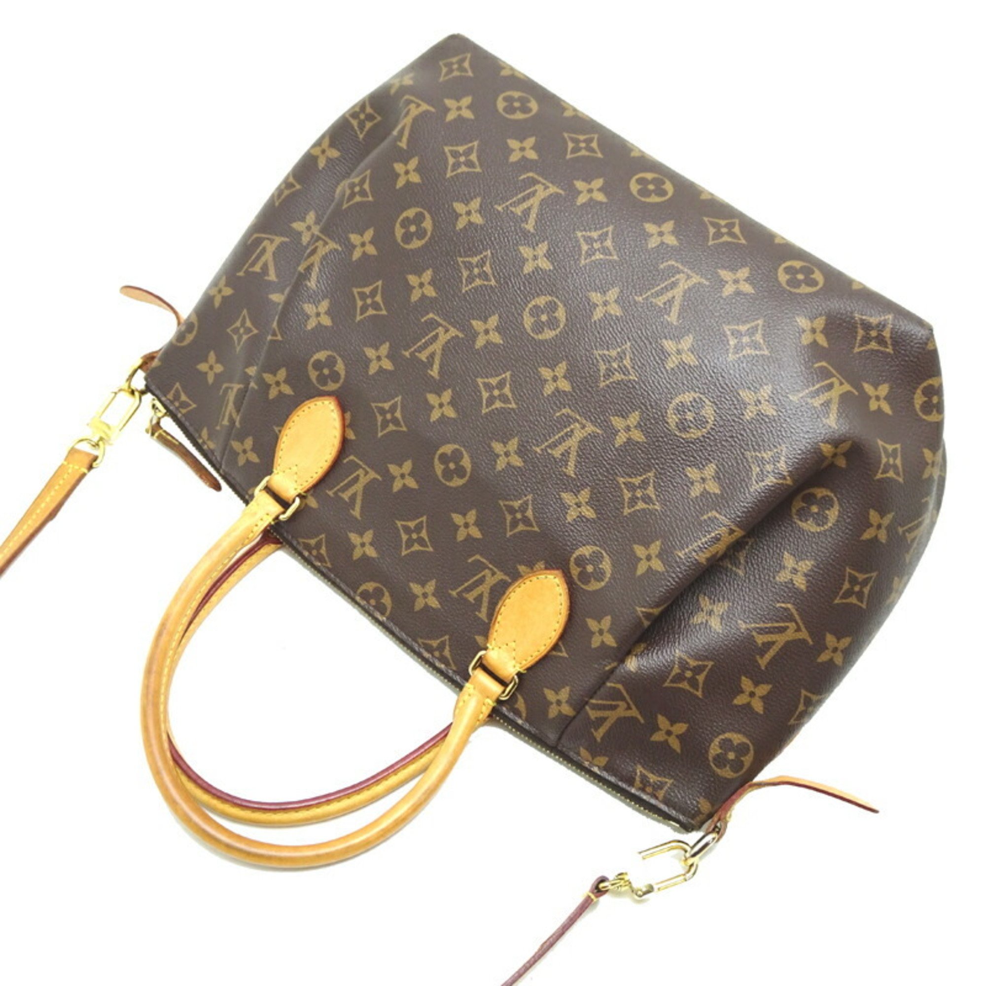 Louis Vuitton Turen MM Women's Handbag M48814 Monogram Brown