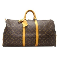 Louis Vuitton Keepall 55 Women's and Men's Boston Bag M41424 Monogram Brown