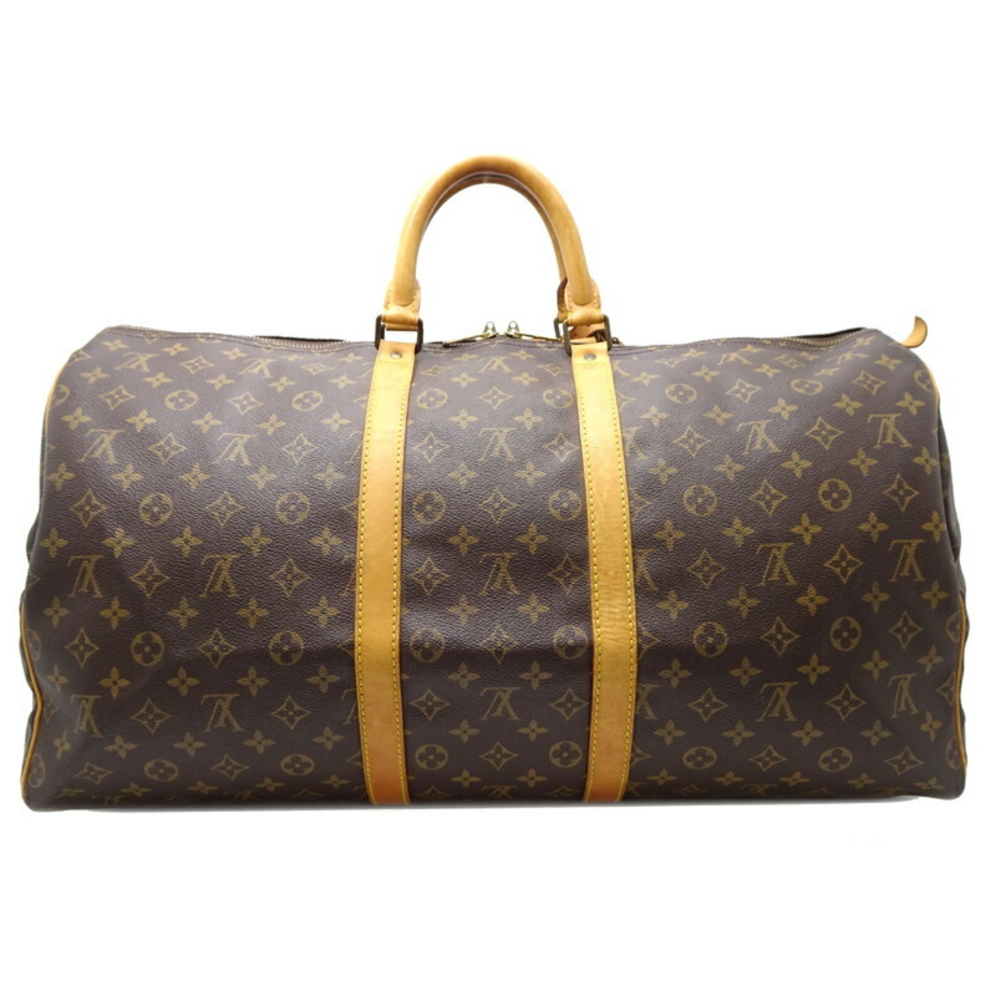 Louis Vuitton Keepall 55 Women's and Men's Boston Bag M41424 Monogram Brown