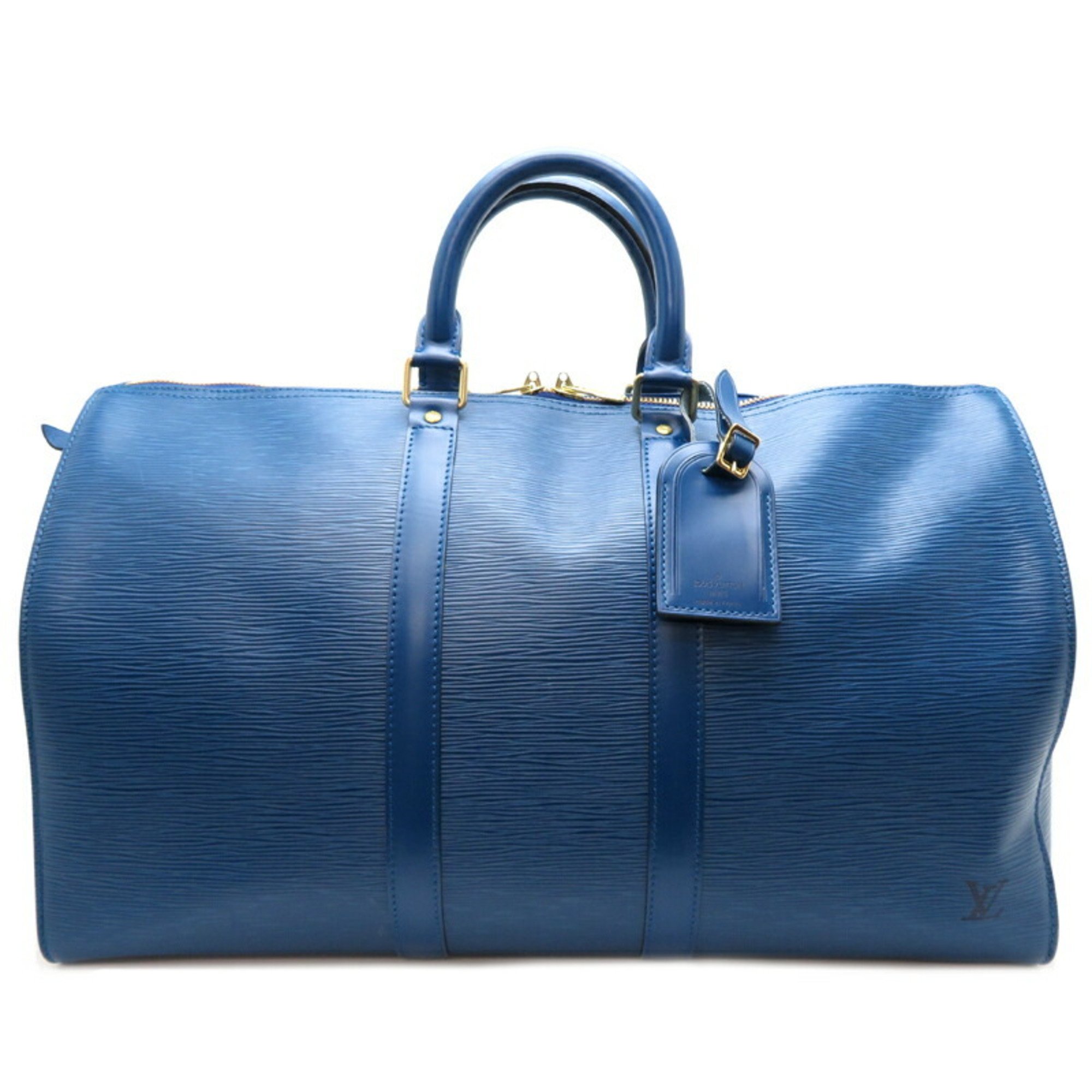 Louis Vuitton Keepall 47 Women's and Men's Boston Bag M42975 Epi Toledo Blue