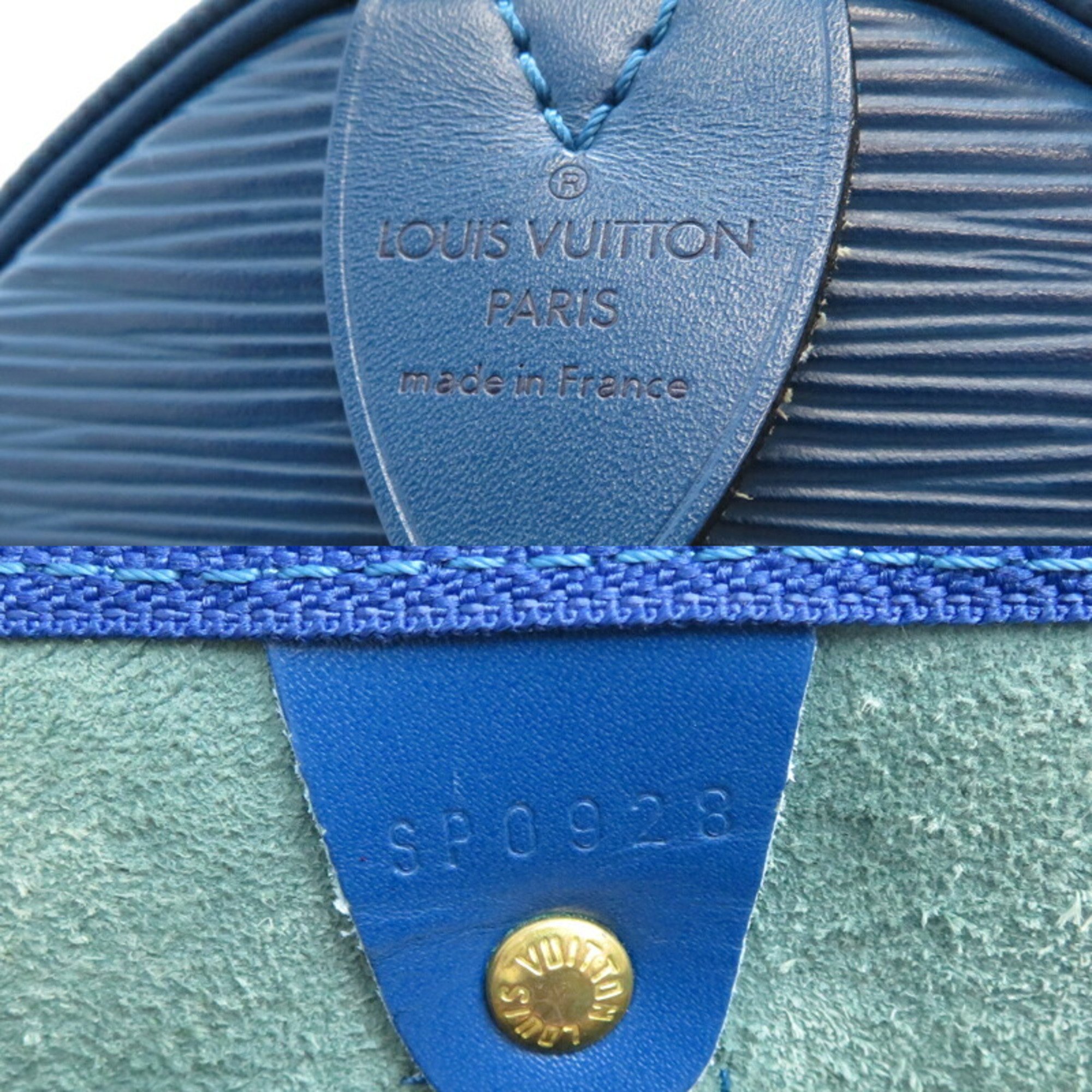 Louis Vuitton Keepall 47 Women's and Men's Boston Bag M42975 Epi Toledo Blue