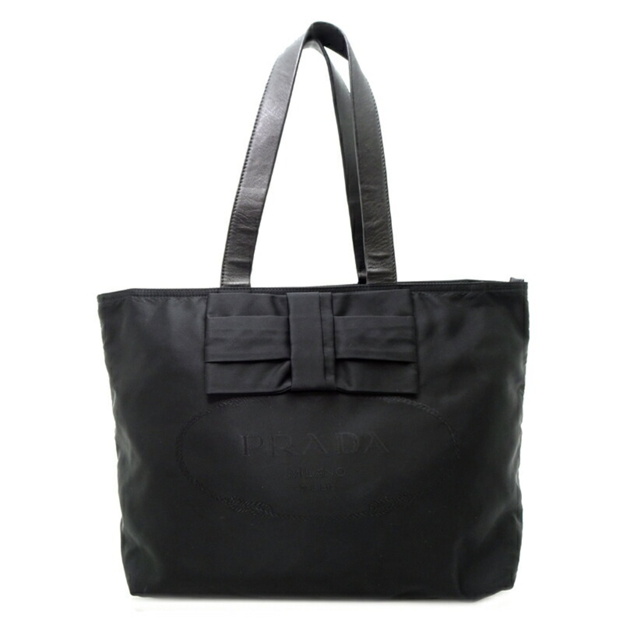 Prada Tote Bag Women's/Men's Shoulder 1BG052 Nylon NERO (Black)