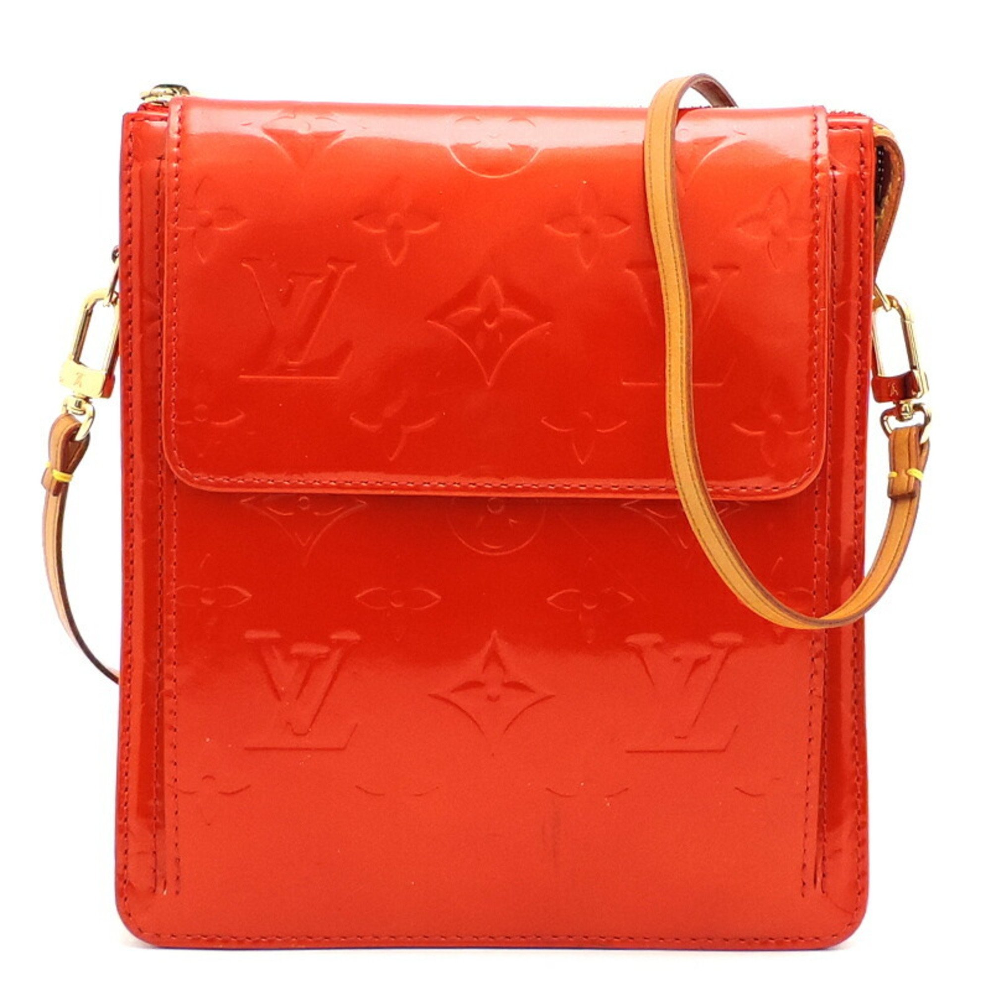 Louis Vuitton Mott Women's Shoulder Bag M91137 Monogram Vernis Rouge (Red)