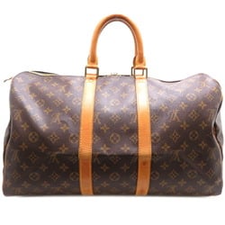 Louis Vuitton Keepall 45 Women's and Men's Boston Bag M41428 Monogram Brown