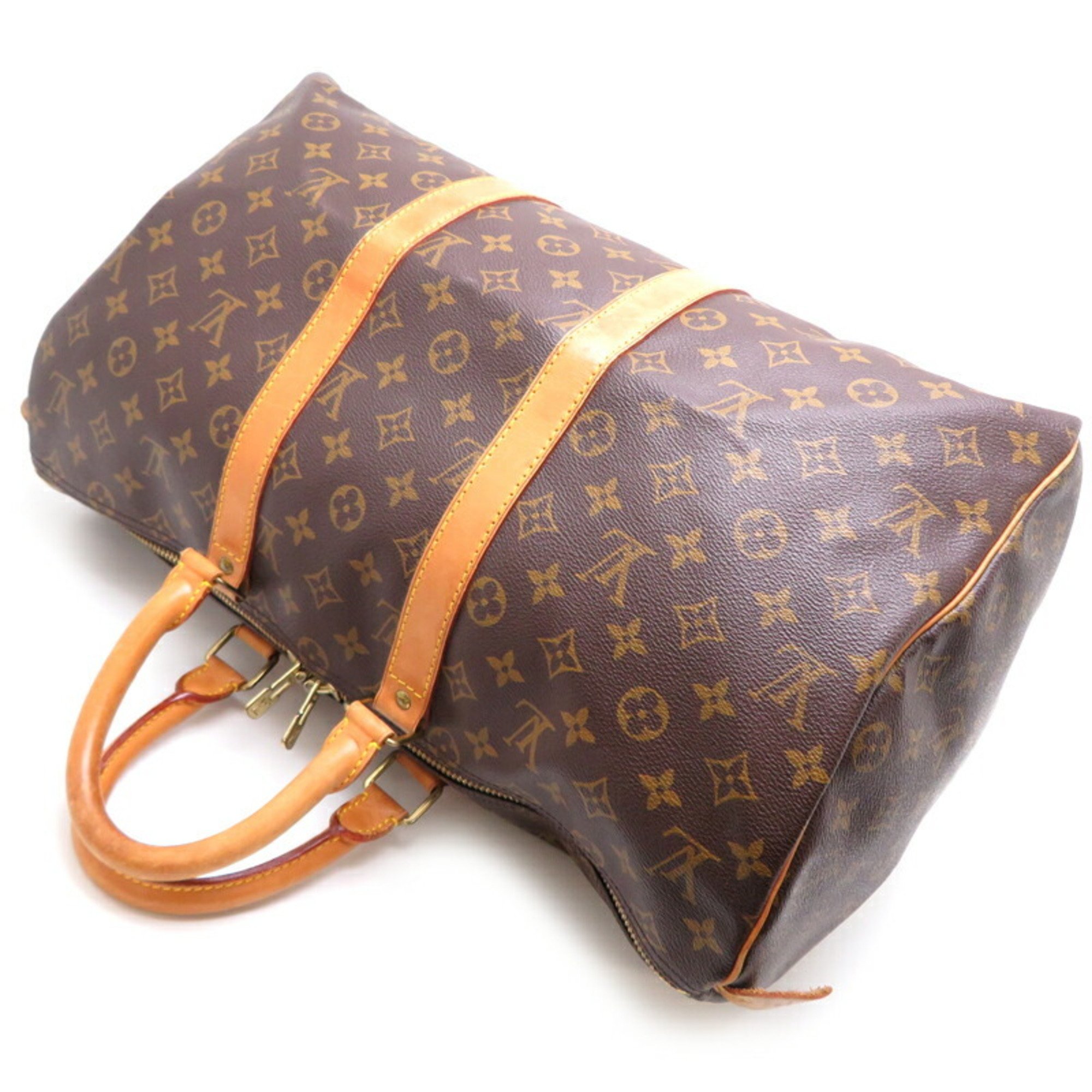 Louis Vuitton Keepall 45 Women's and Men's Boston Bag M41428 Monogram Brown