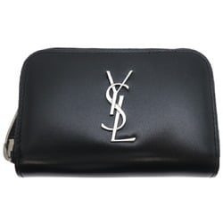 Yves Saint Laurent Cassandra Women's Coin Case MRT535411-1123 Calfskin Black