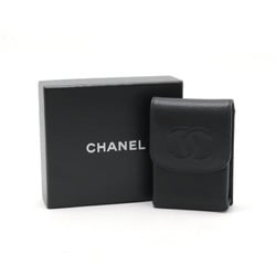 CHANEL Caviar Skin Coco Mark iQOS Case IQOS Cigarette Tobacco Leather Black A13511