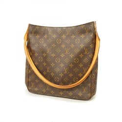 Louis Vuitton Shoulder Bag Monogram Looping GM M51145 Brown Ladies