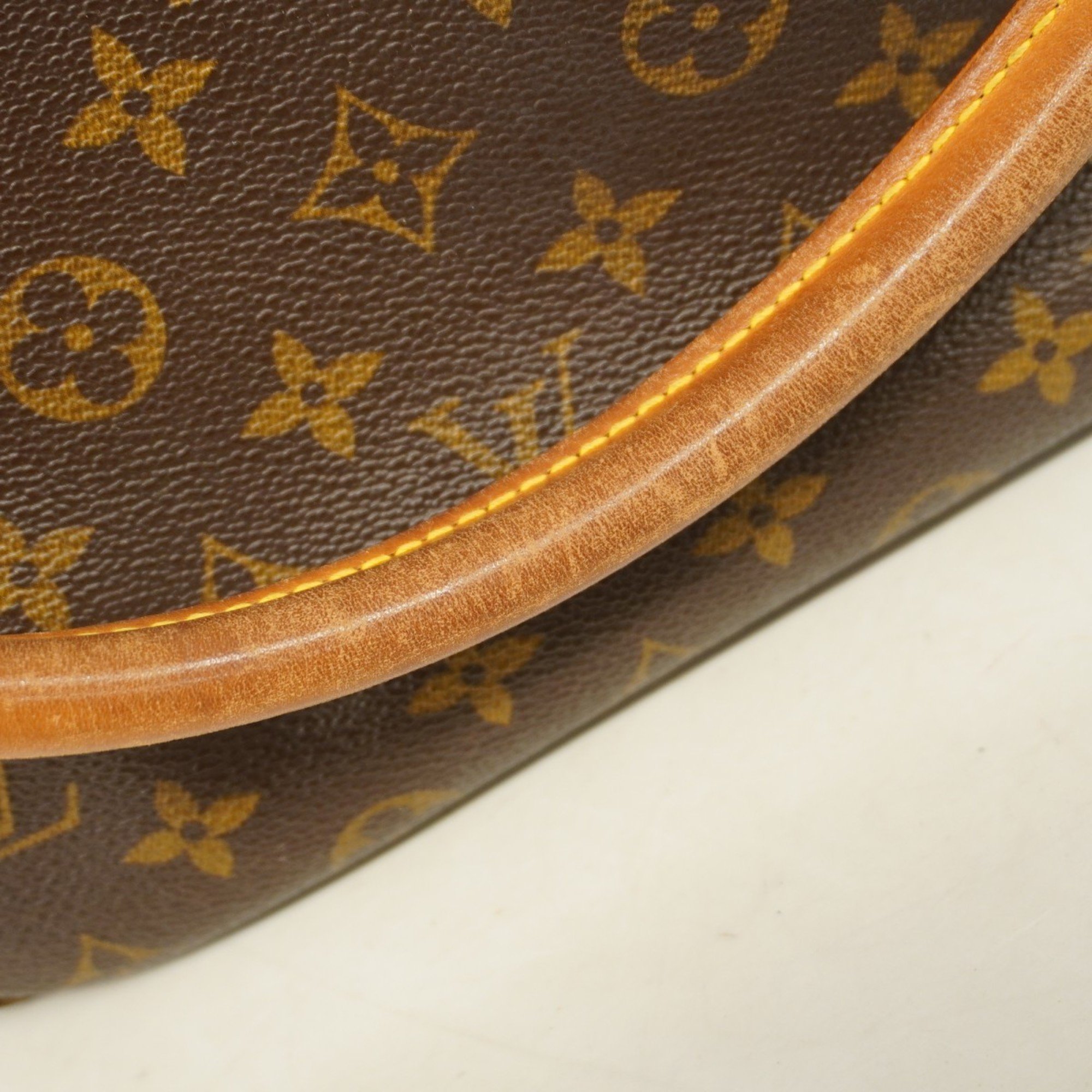 Louis Vuitton Shoulder Bag Monogram Looping GM M51145 Brown Ladies