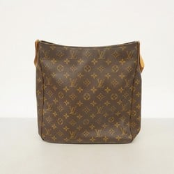 Louis Vuitton Shoulder Bag Monogram Looping GM M51145 Brown Ladies