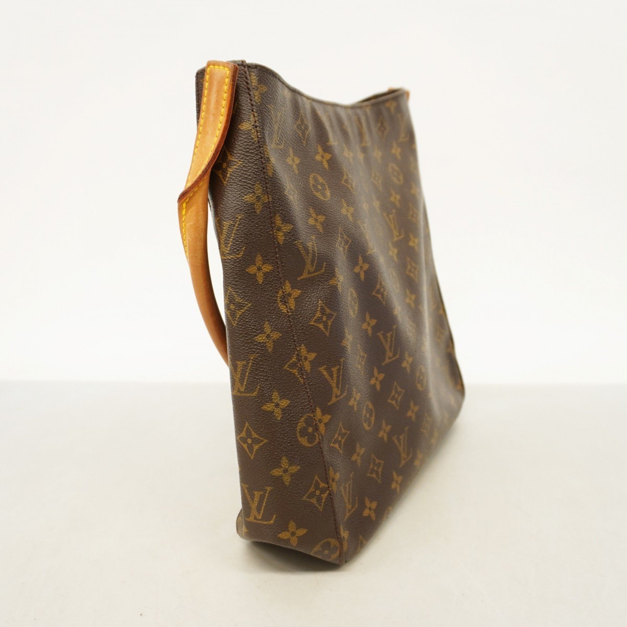 Louis Vuitton Shoulder Bag Monogram Looping GM M51145 Brown Ladies