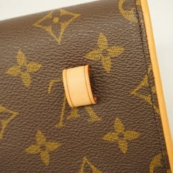 Louis Vuitton Waist Bag Monogram Pochette Florentine M51855 Brown Women's