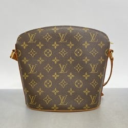 Louis Vuitton Shoulder Bag Monogram Drouot M51290 Brown Ladies