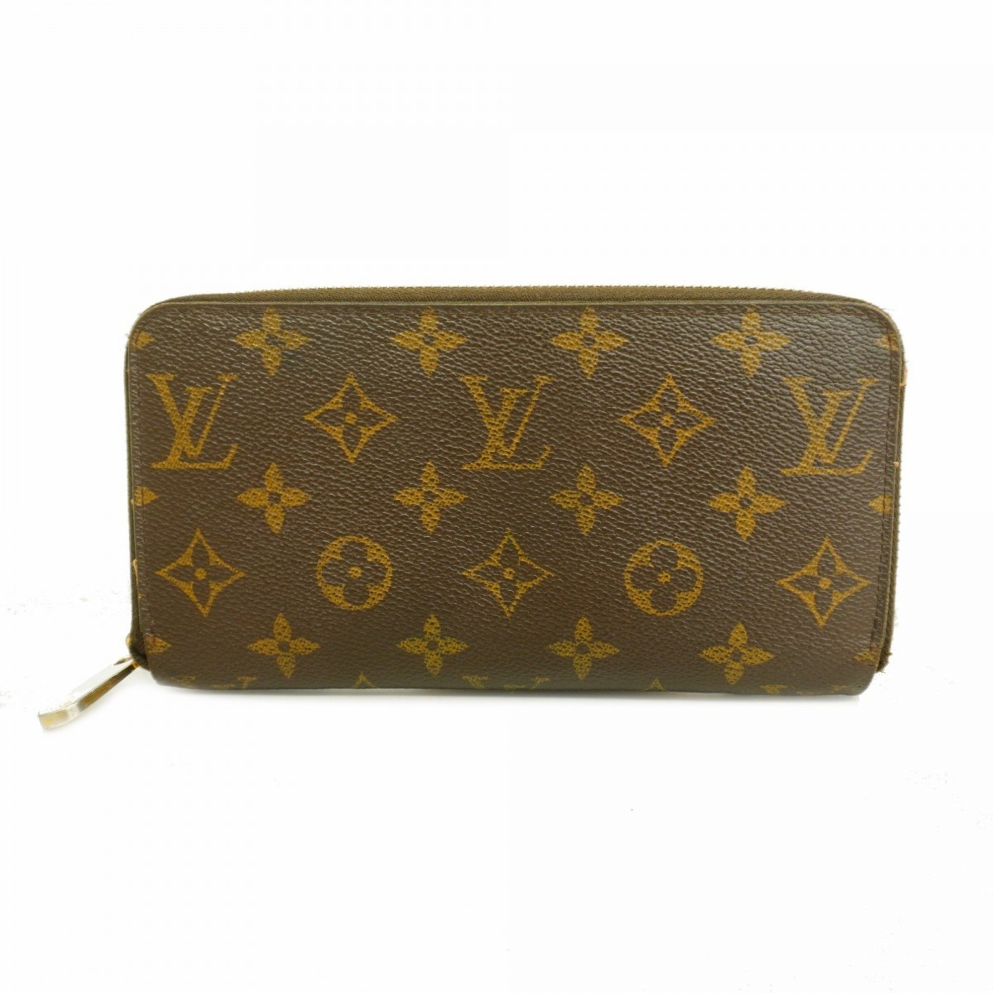 Louis Vuitton Long Wallet Monogram Zippy M60017 Brown Men's Women's