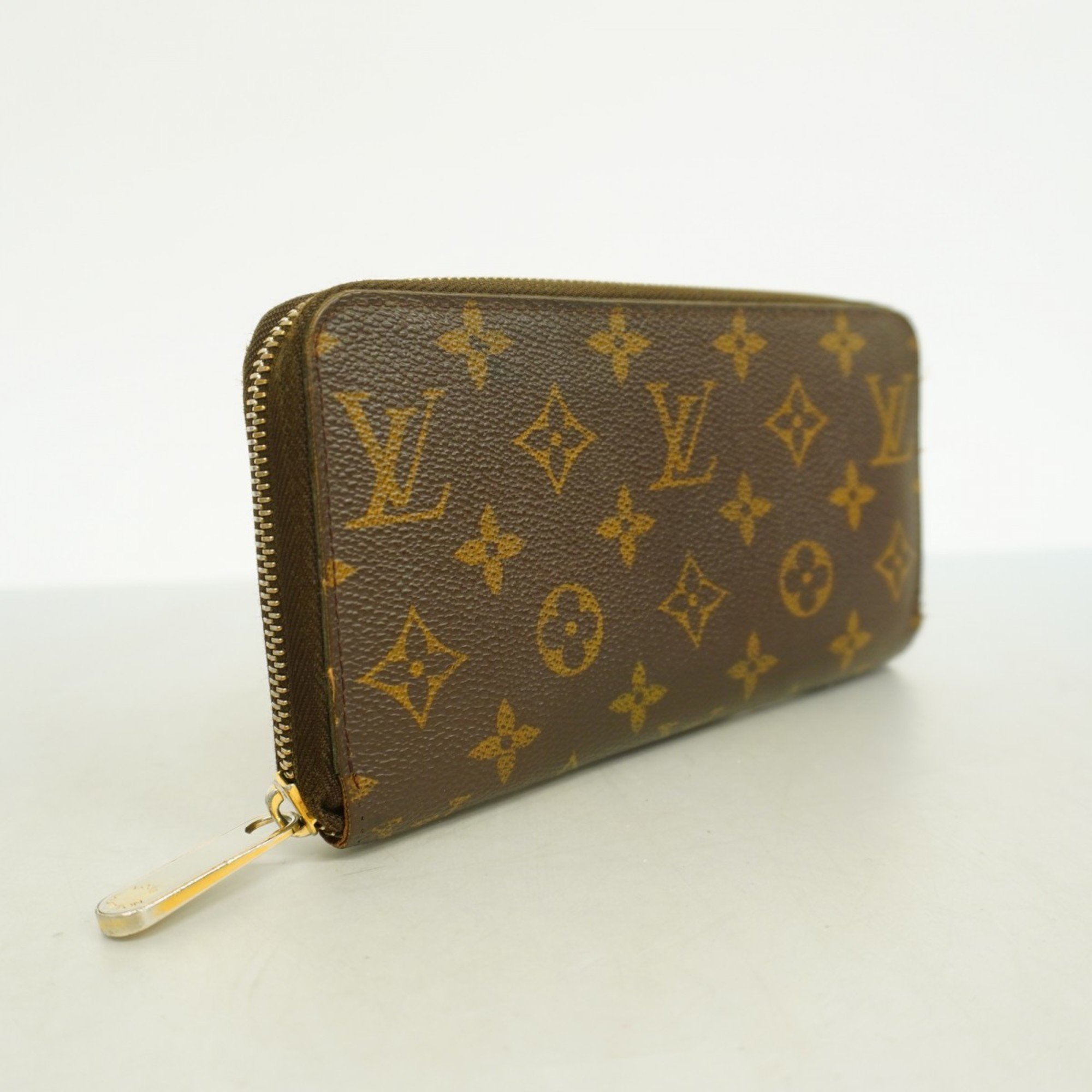 Louis Vuitton Long Wallet Monogram Zippy M60017 Brown Men's Women's