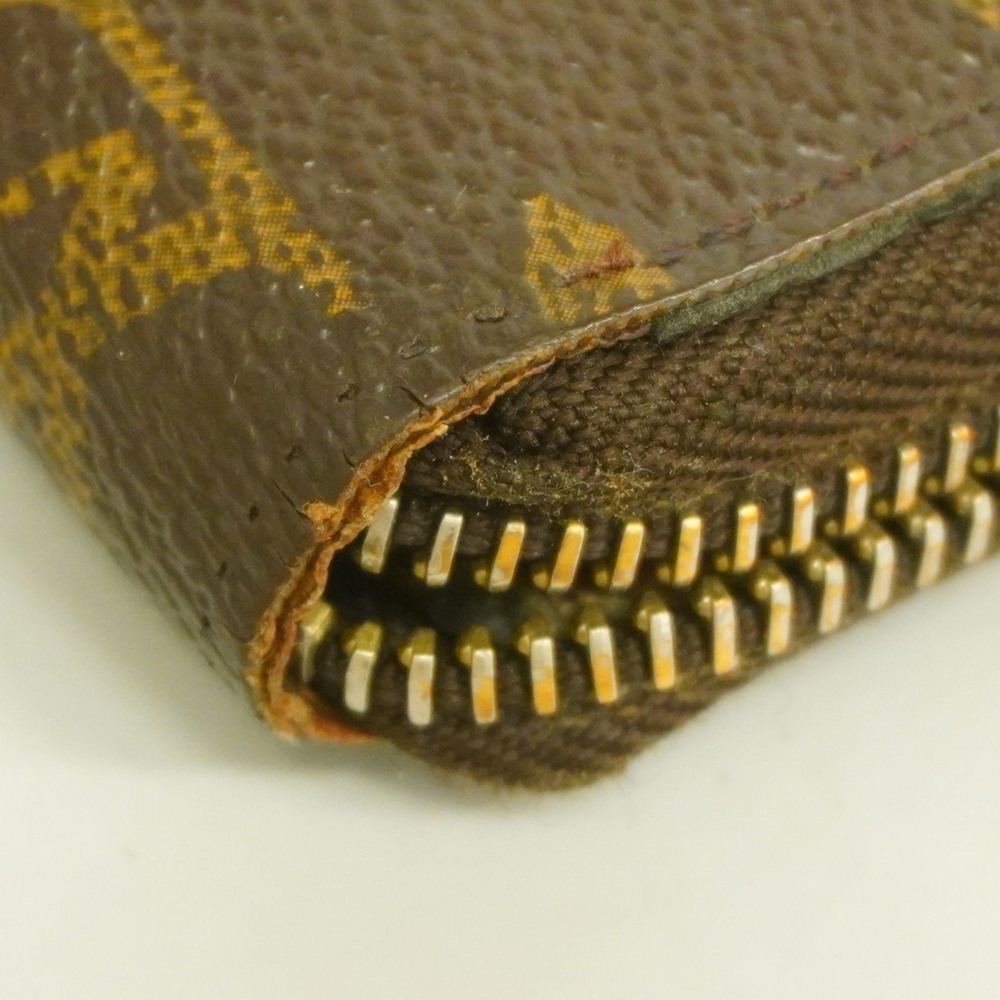 Louis Vuitton Long Wallet Monogram Zippy M60017 Brown Men's Women's