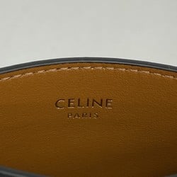 Celine Business Card Holder/Card Case Triomphe Black Women's