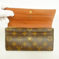 Louis Vuitton Long Wallet Monogram Portefeuille Sarah M61734 Brown Ladies