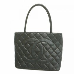 Chanel Tote Bag Reproduction Caviar Skin Black Women's