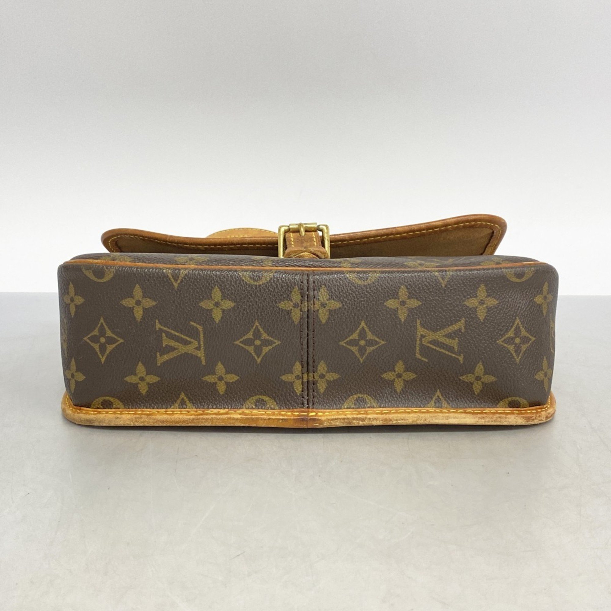 Louis Vuitton Shoulder Bag Monogram Sologne M42250 Brown Ladies