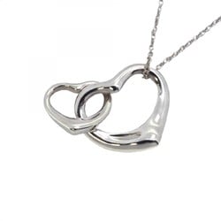 Tiffany Necklace Heart Double Silver 925 Ladies