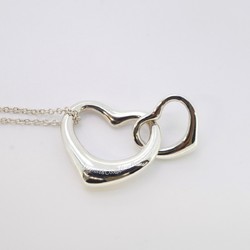 Tiffany Necklace Heart Double Silver 925 Ladies