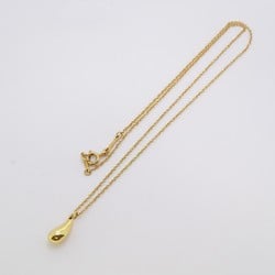 Tiffany Necklace Teardrop K18YG Yellow Gold Ladies