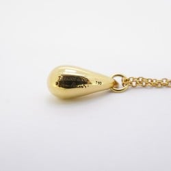 Tiffany Necklace Teardrop K18YG Yellow Gold Ladies