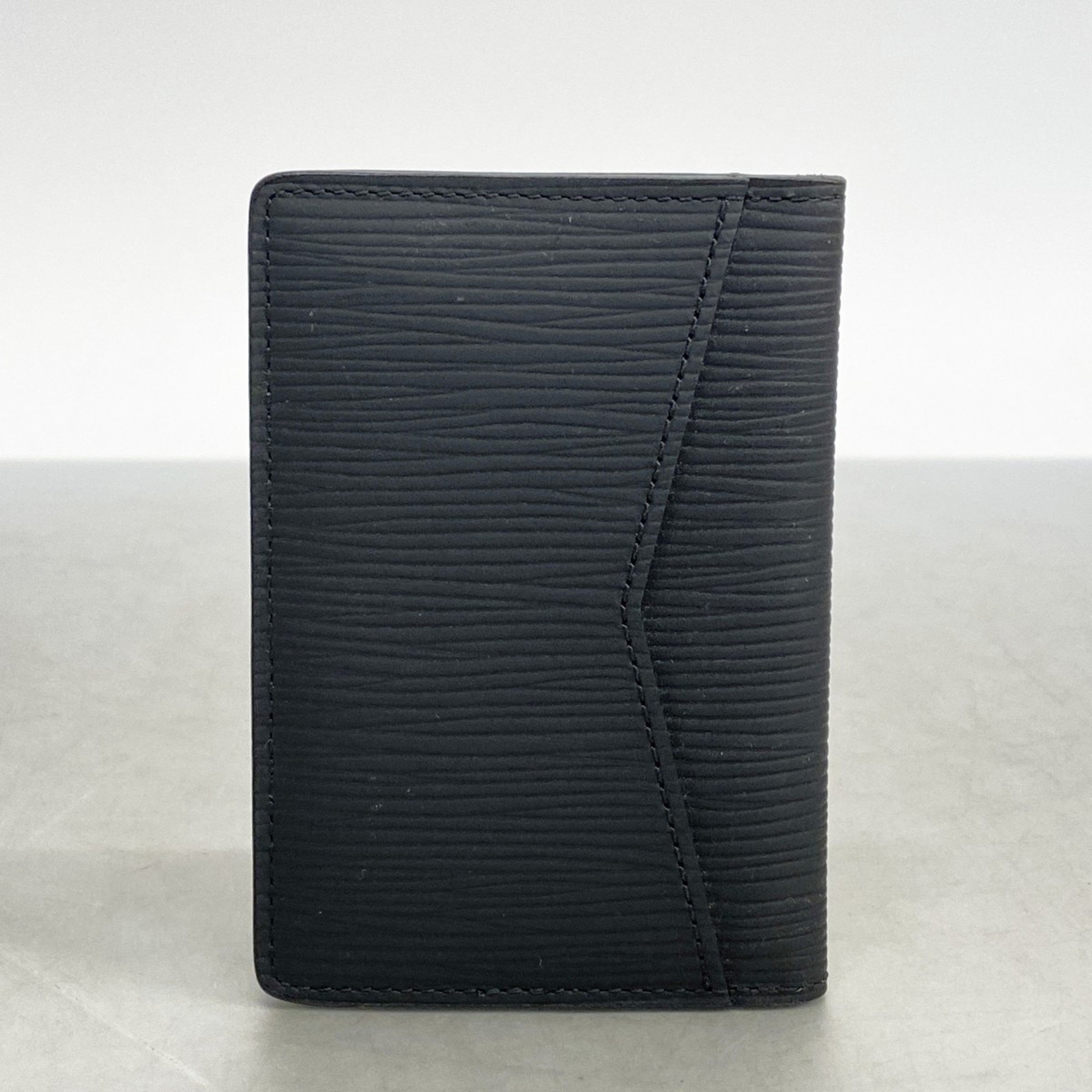 Louis Vuitton Business Card Holder/Card Case Epi Organizer de Poche M60642 Noir Men's