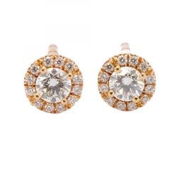 Tiffany earrings Solest diamond K18PG pink gold ladies