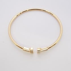 Tiffany Bangle T Wire Diamond K18PG Pink Gold Shell Ladies