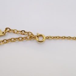 Christian Dior Necklace Oval GP Plated Gold Ladies