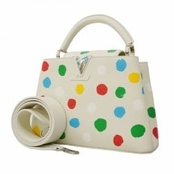 Louis Vuitton Handbag Capucines BB M21637 White Yayoi Kusama Ladies