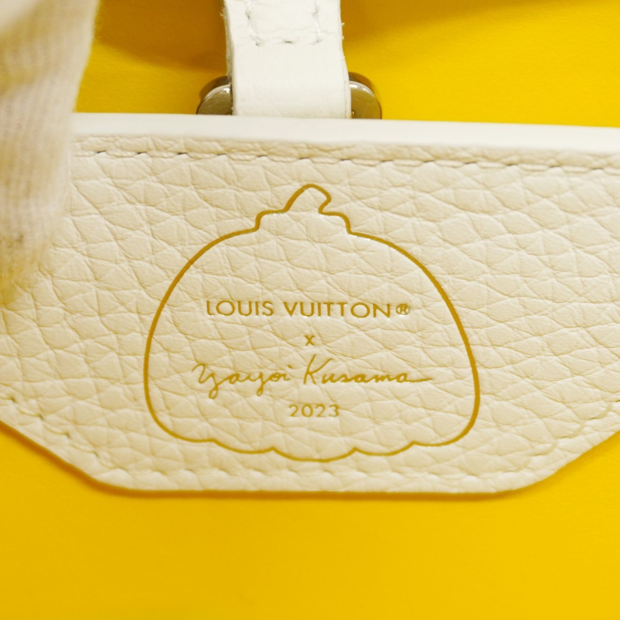 Louis Vuitton Handbag Capucines BB M21637 White Yayoi Kusama Ladies