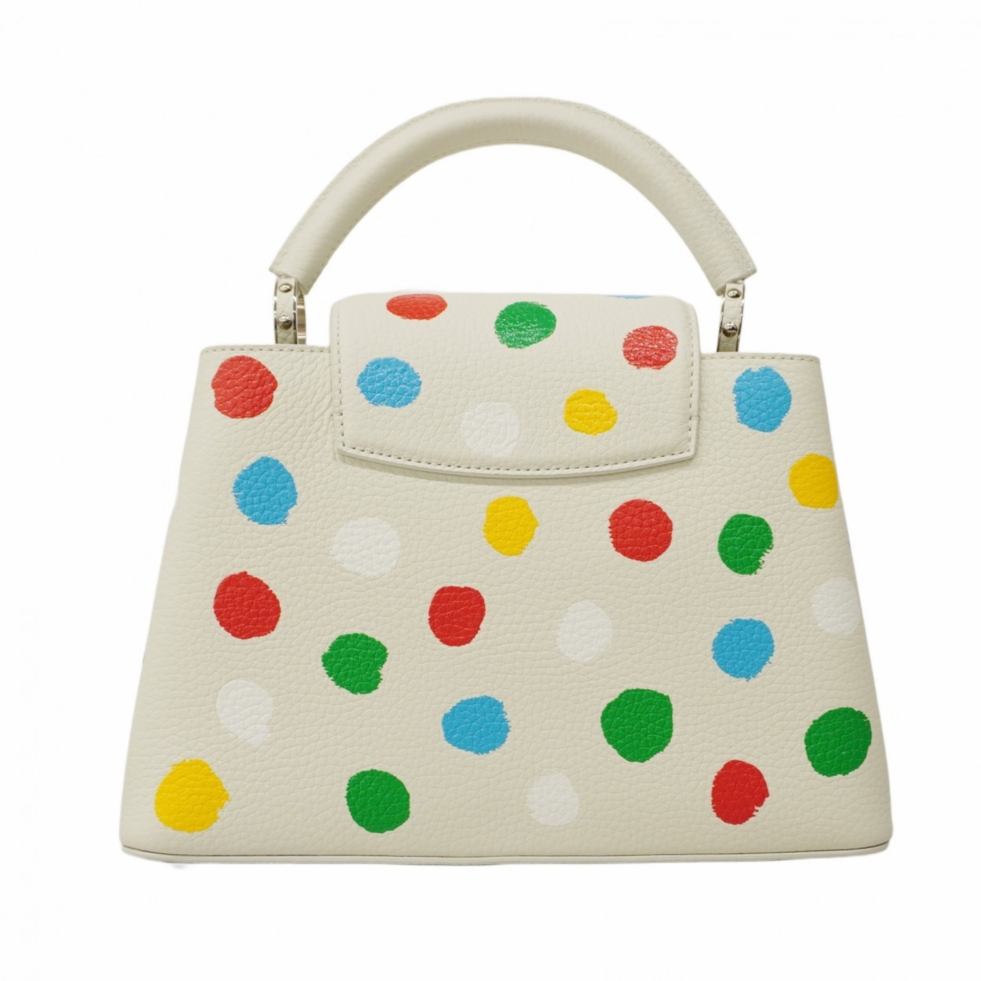 Louis Vuitton Handbag Capucines BB M21637 White Yayoi Kusama Ladies