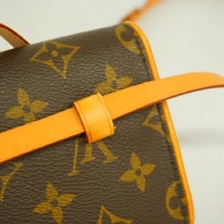 Louis Vuitton Waist Bag Monogram Pochette Florentine M51855 Brown Women's