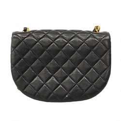 Chanel Shoulder Bag Matelasse Lambskin Navy Women's