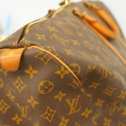 Louis Vuitton Boston Bag Monogram Keepall 55 M41424 Brown Men's Women's