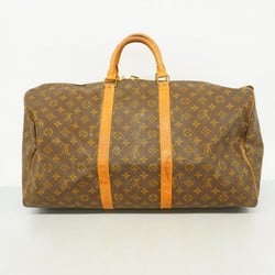 Louis Vuitton Boston Bag Monogram Keepall 55 M41424 Brown Men's Women's