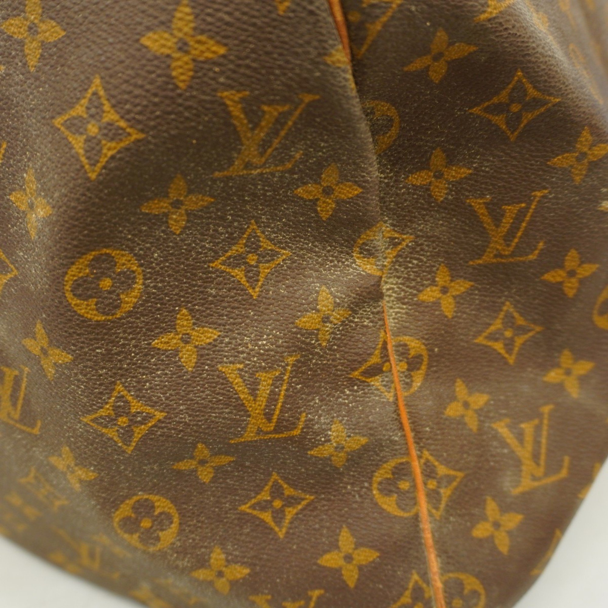 Louis Vuitton Boston Bag Monogram Keepall 55 M41424 Brown Men's Women's