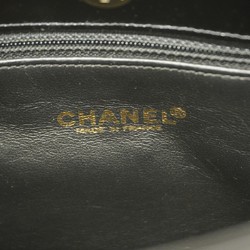 Chanel Shoulder Bag Patent Leather Black Women's