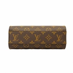 Louis Vuitton Handbag Monogram Sac Plat BB M46265 Brown Ladies