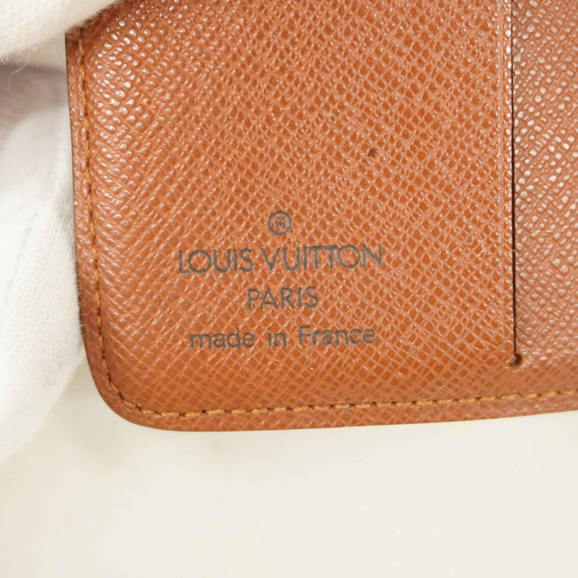 Louis Vuitton Wallet Monogram Compact Zip M61667 Brown Men's Women's