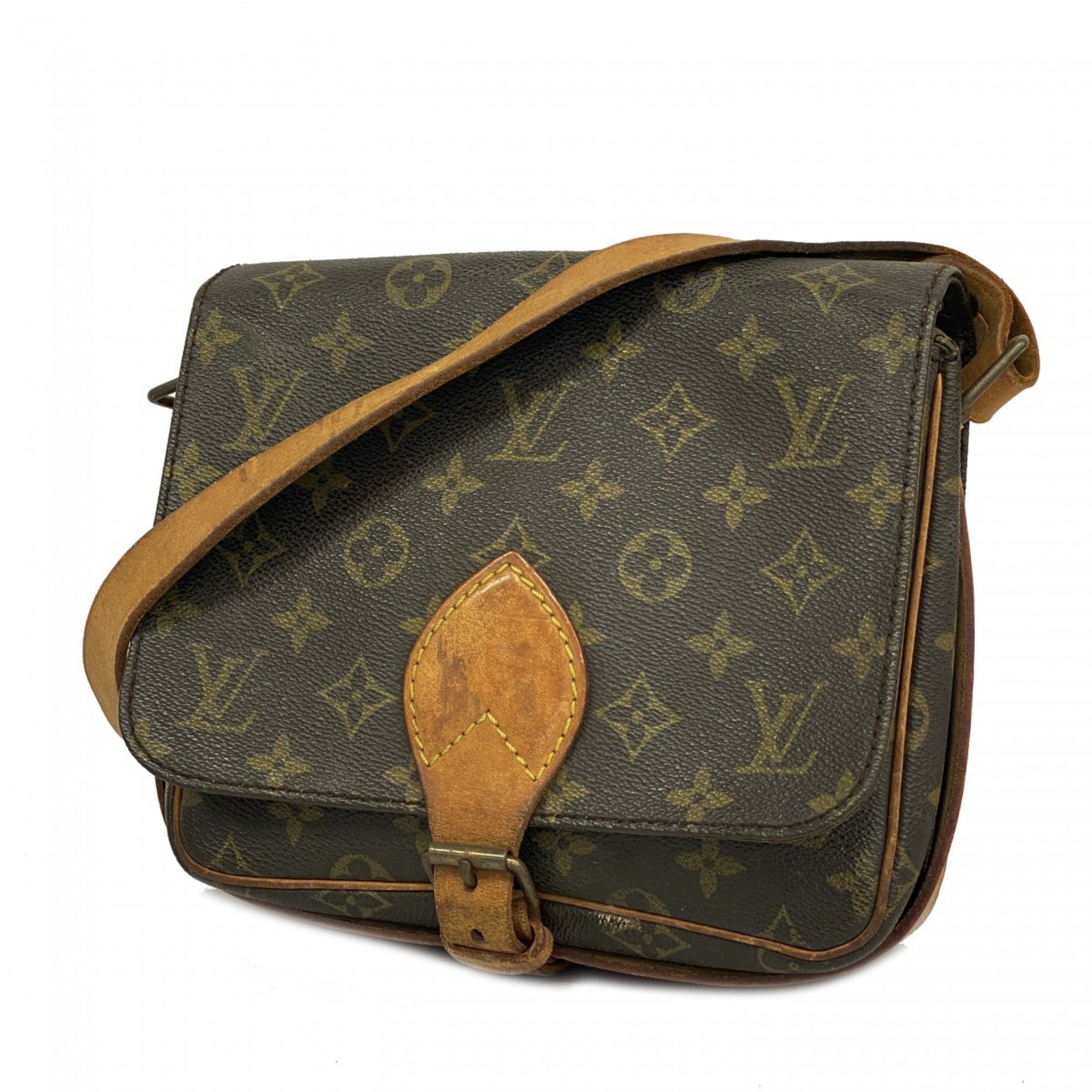 Louis Vuitton Shoulder Bag Monogram Cartesier MM M51253 Brown Women's