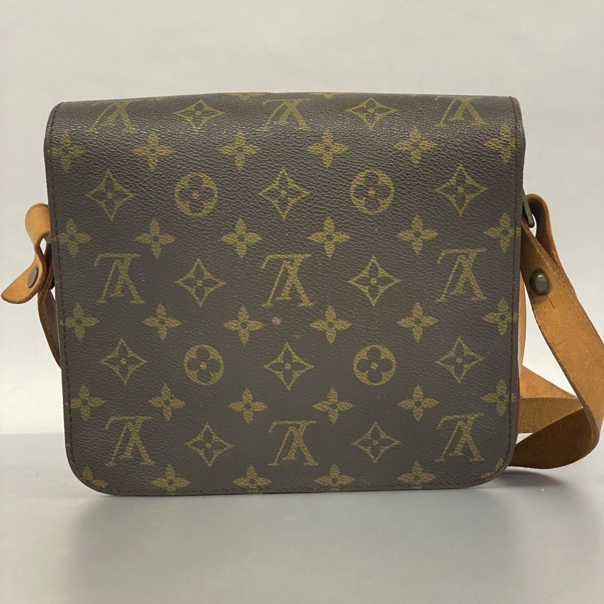 Louis Vuitton Shoulder Bag Monogram Cartesier MM M51253 Brown Women's