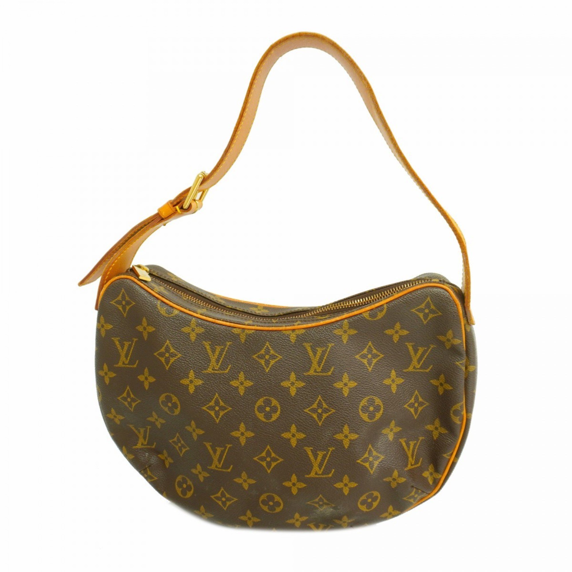 Louis Vuitton Shoulder Bag Monogram Pochette Croissant M51510 Brown Women's