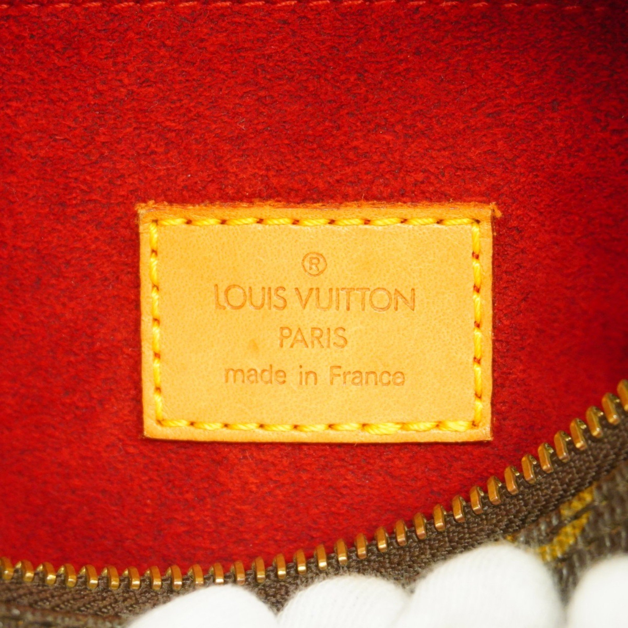 Louis Vuitton Shoulder Bag Monogram Pochette Croissant M51510 Brown Women's