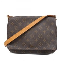 Louis Vuitton Shoulder Bag Monogram Musette Tango Long Strap M51388 Brown Women's